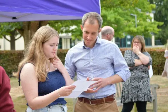 GCSEs results day at Wycliife
